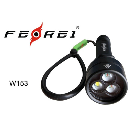 Фонарь для дайвинга Ferei W153 1хCREE XM-L (Cool White) 2xCREE XP-E (Red) фото 2